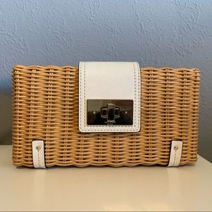 Kate Spade ♠️ Clutch Strawbag